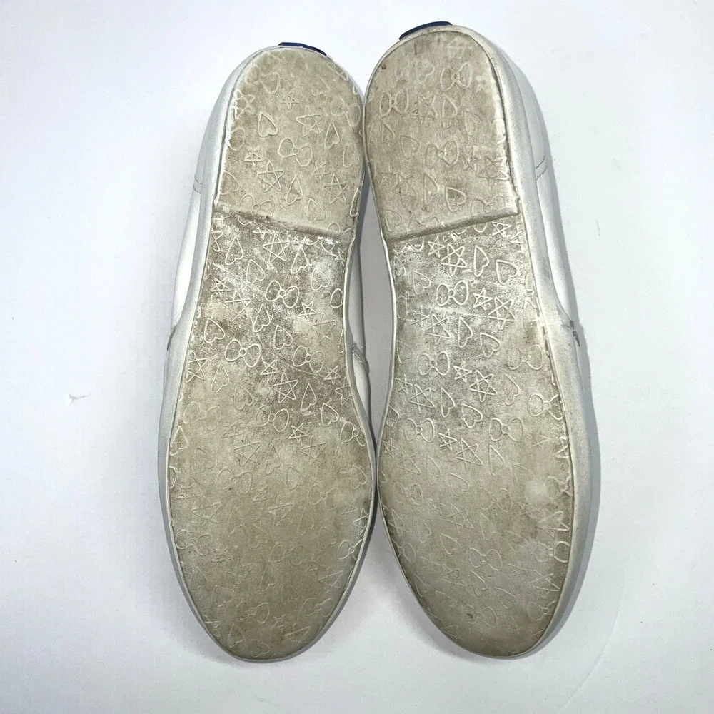 Girls' White Leather Mary Jane Keds Shoes W/ Embroidered Flowers– Size 13 Youth‎